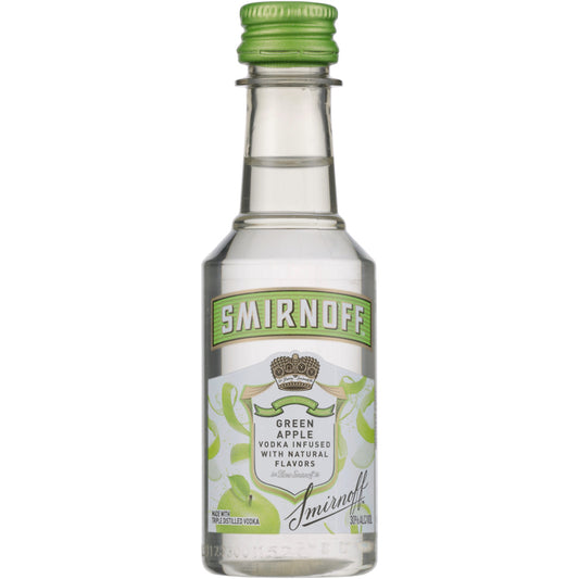 Smirnoff Apple Flavored Vodka Green Apple 60 - 50ML - Front