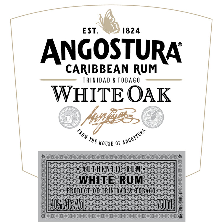 Angostura Light Rum White Oak 80 - 750ML - Front Label
