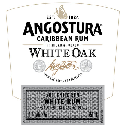 Angostura Light Rum White Oak 80 - 750ML - Front Label
