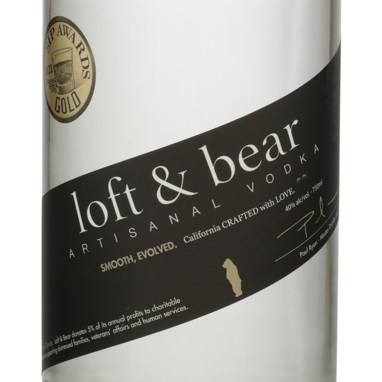 Loft & Bear Vodka 80 - 750ML - Front Label