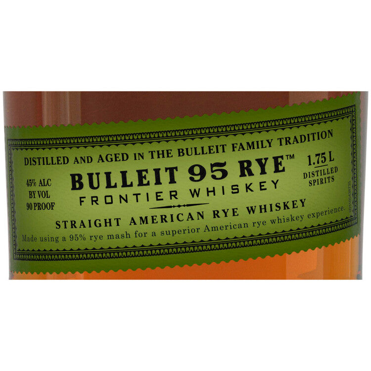Bulleit Straight Rye Whiskey 95 Small Batch 90 - 1.75L - Front Label