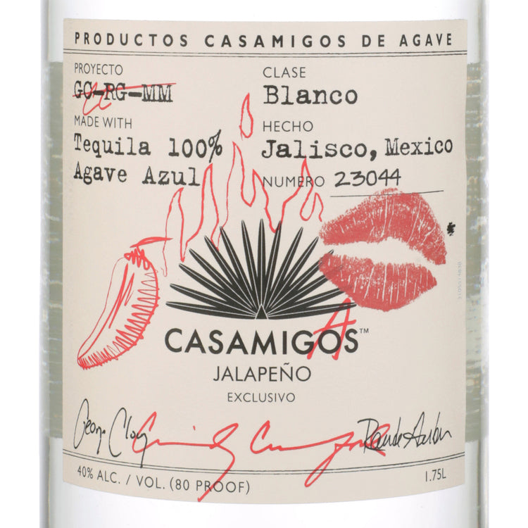 Casamigos Casamigas Blanco Jalapeno Flavored Tequila 80 - 1.75L - Front Label