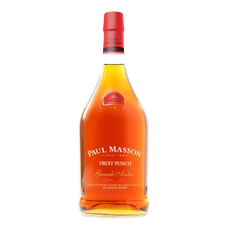 Paul Masson Fruit Punch Flavored Brandy Grande Amber 54 - 1.75L - Front