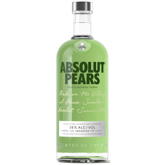 Absolut Pear Flavored Vodka Pears 76 - 1.0L - Front