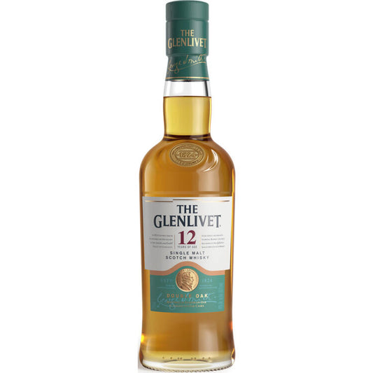The Glenlivet Single Malt Scotch 12 Yr 80 - 375ML - Front
