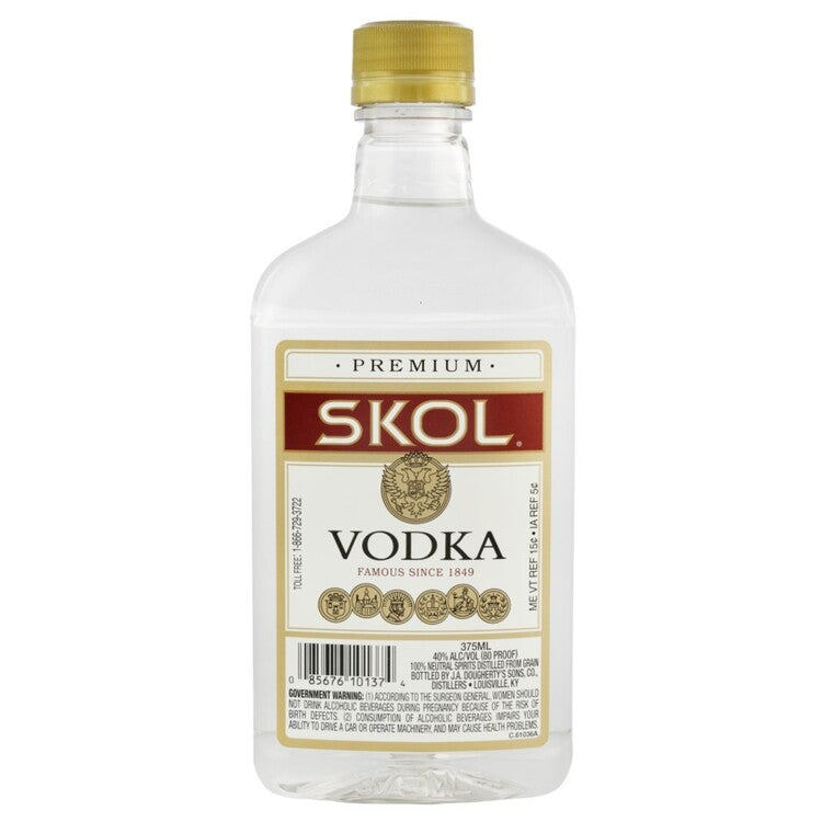 Skol Vodka 80 - 375ML - Back