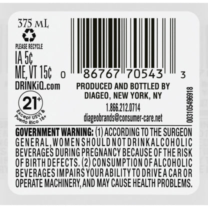 Rumple Minze Peppermint Schnapps 100 - 375ML - Back Label