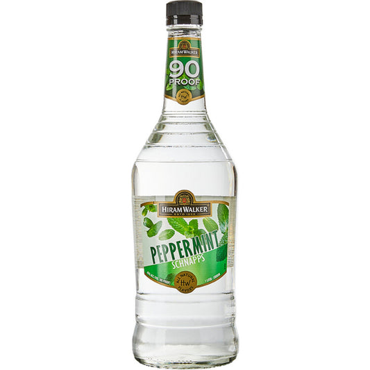 Hiram Walker Peppermint Schnapps 90 - 1.0L - Front