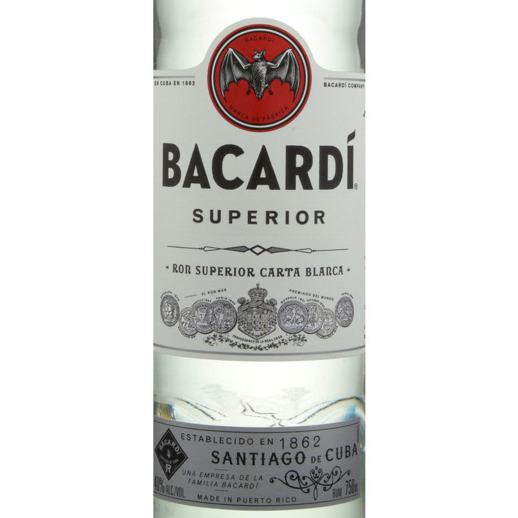 Bacardi Light Rum Superior 80 - 750ML