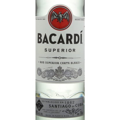Bacardi Light Rum Superior 80 - 750ML