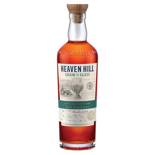 Heaven Hill Straight Rye Whiskey Grain To Glass 123.2 - 700ML - Front