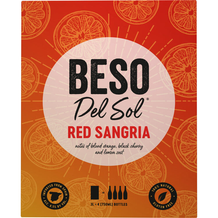 Beso Del Sol Sangria - 3.0L - Front Label