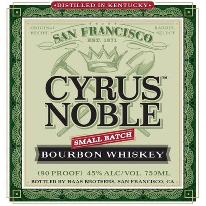 Cyrus Noble Bourbon Small Batch 90 - 750ML - Front Label
