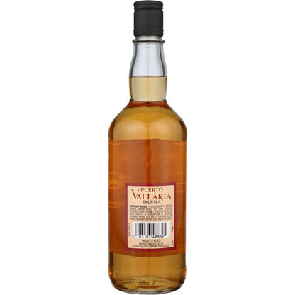 Puerto Vallarta Tequila Gold 80 - 750ML - Back