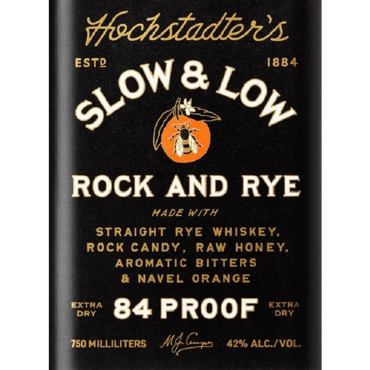 Slow & Low Rock & Rye Old Fashioned 84 - 750ML - Front Label