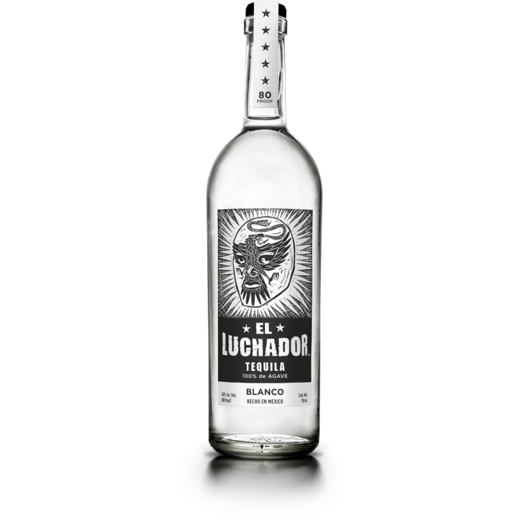El Luchador Tequila Blanco 80 - 750ML - Front
