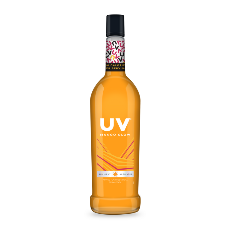 Uv Mango Flavored Vodka Glow 60 - 1.0L - Front