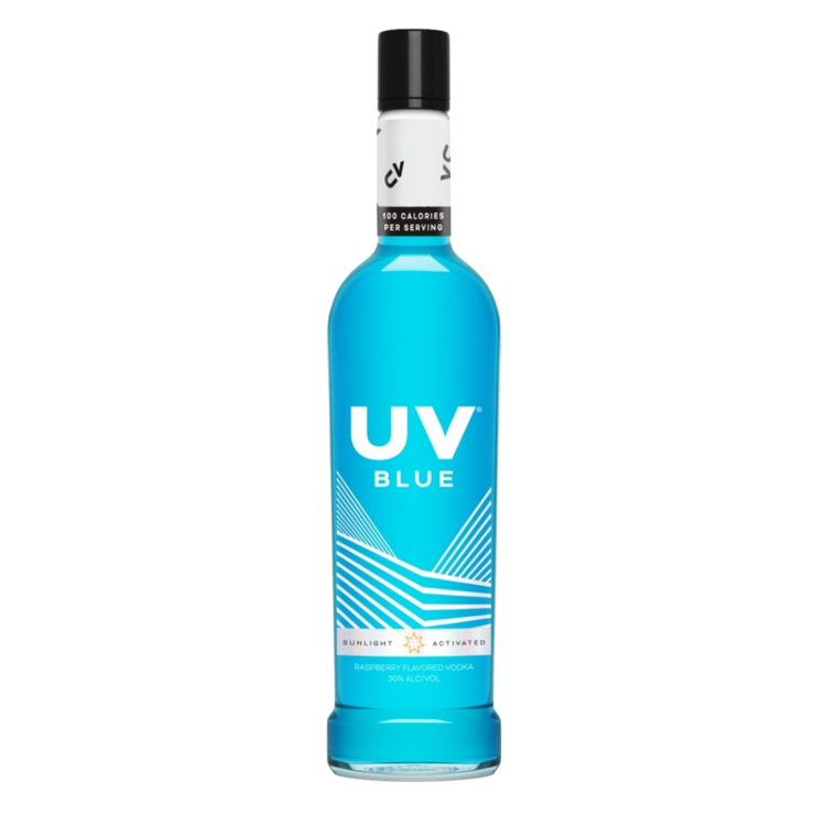 Uv Blue Raspberry Flavored Vodka 60 - 200ML - Front