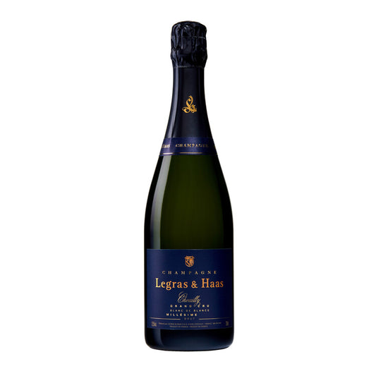 Legras & Haas Champagne Brut Blanc De Blancs Millesime Grand Cru 2015 - 750ML - Front