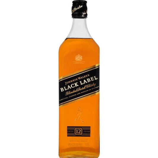 Johnnie Walker Blended Scotch Black Label 12 Yr 80 - 1.0L - Front