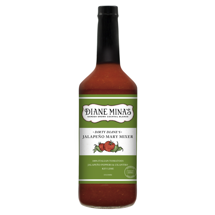 Diane Mina's Jalapeno Flavored Bloody Mary Mix - 32 Z - Front