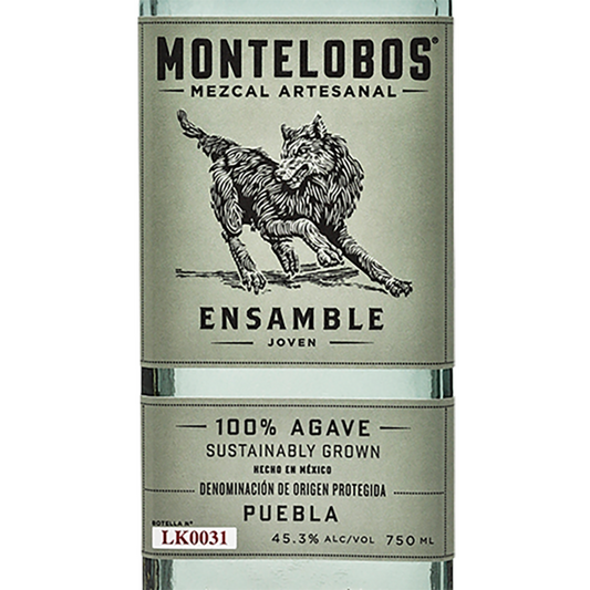 Montelobos Mezcal Artesanal Joven Ensamble 90.6 - 750ML - Front Label