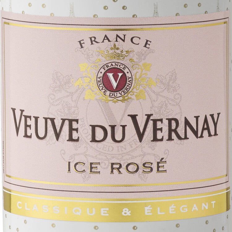Veuve Du Vernay Demi Sec Rose Ice France - 187ML - Front Label