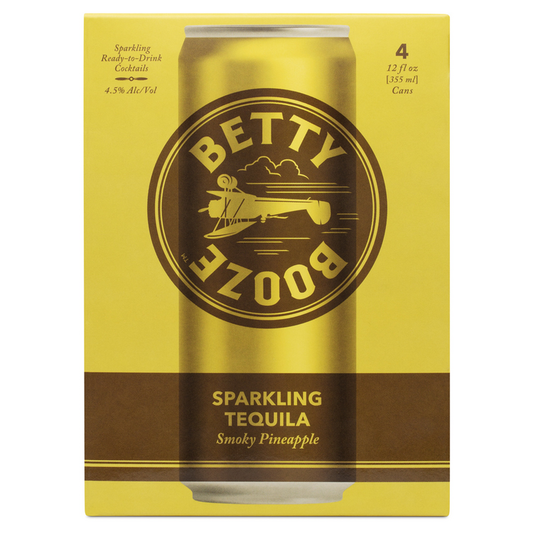 Betty Booze Sparkling Tequila Smoky Pineapple Cocktail - 355ML - Front