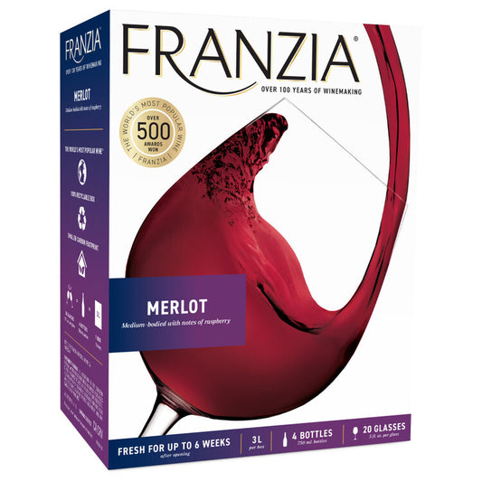 Franzia Merlot American - 3.0L - Front
