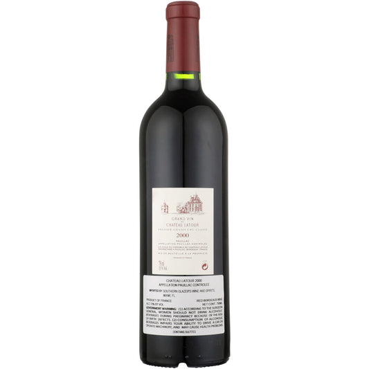 Chateau Latour Pauillac 2000 Wood Box - 750ML - Back