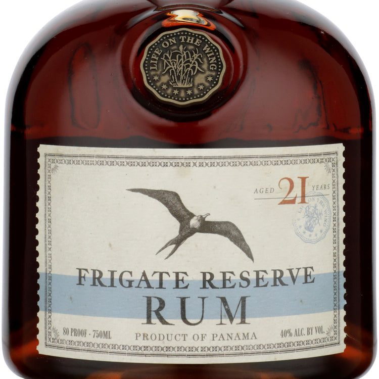 Frigate Reserve Aged Rum 21 Yr 80 - 750ML - Front Label