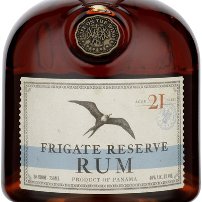 Frigate Reserve Aged Rum 21 Yr 80 - 750ML - Front Label