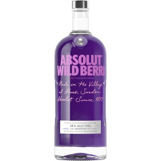 Absolut Berry Flavored Vodka Wild Berri 76 - 1.75L - Front