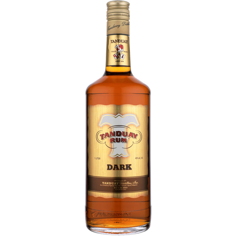 Tanduay Dark Rum 80 - 1.0L - Front