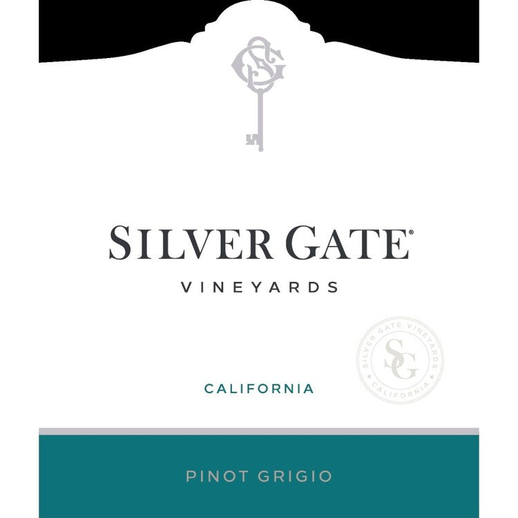 Silver Gate Vineyards Pinot Grigio California - 750ML - Front Label
