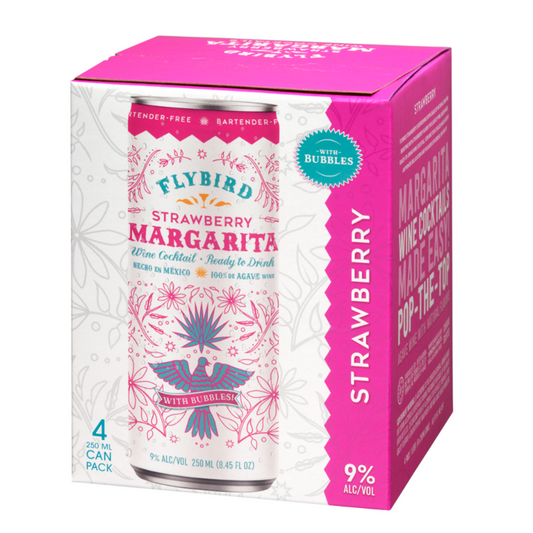 Flybird Strawberry Margarita Wine Cocktail - 250ML