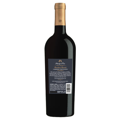 Menage A Trois Cabernet Sauvignon Aged 3 Months In Bourbon Barrels Lim - 750ML - Back