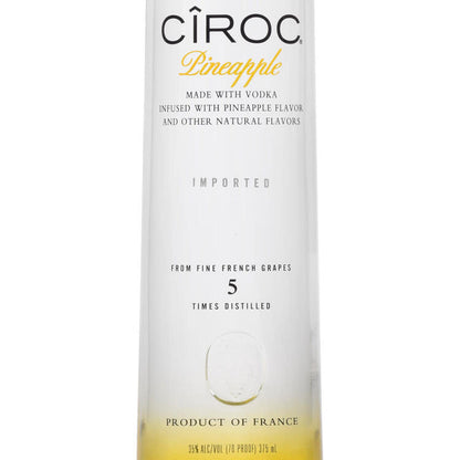 Ciroc Pineapple Flavored Vodka 70 - 375ML - Front Label