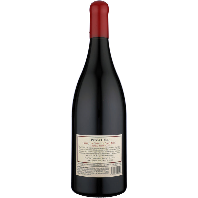 Patz & Hall Pinot Noir Hyde Vineyard Carneros 2015 - 1.5L - Back