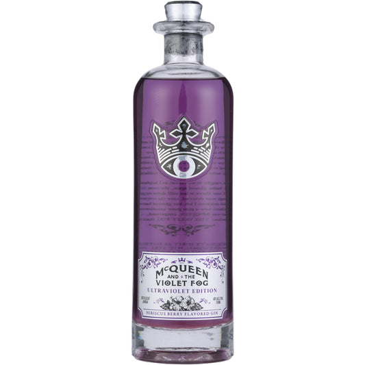 Mcqueen And The Violet Fog Ultra Violet Hibiscus Berry Flavored Gin 80 - 750ML - Front