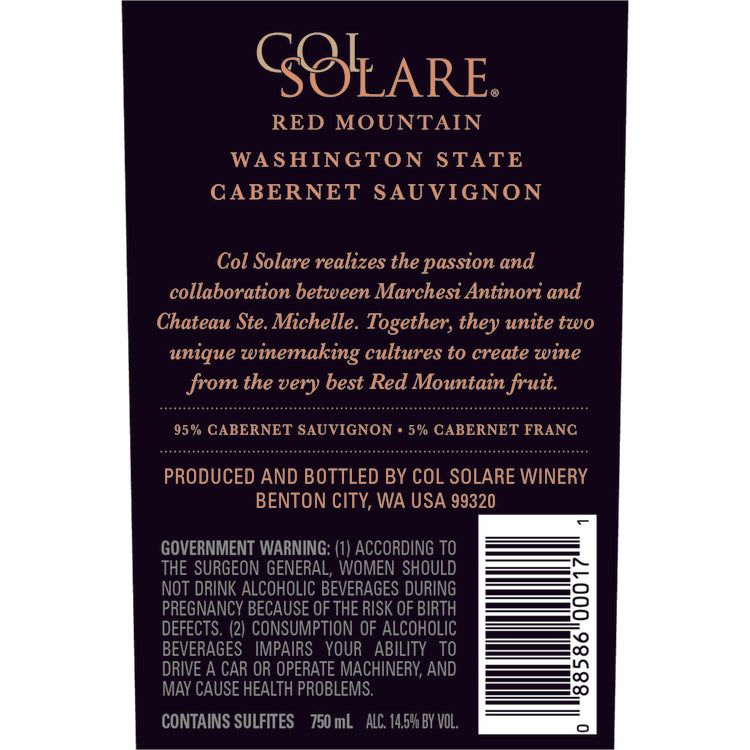 Col Solare Cabernet Sauvignon Red Mountain 2020 - 750ML