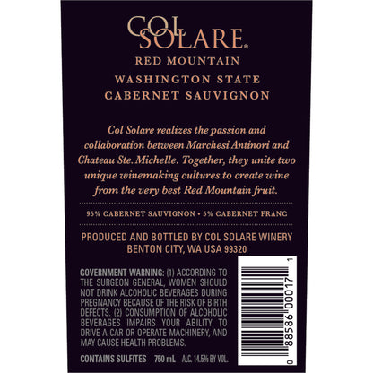 Col Solare Cabernet Sauvignon Red Mountain 2020 - 750ML