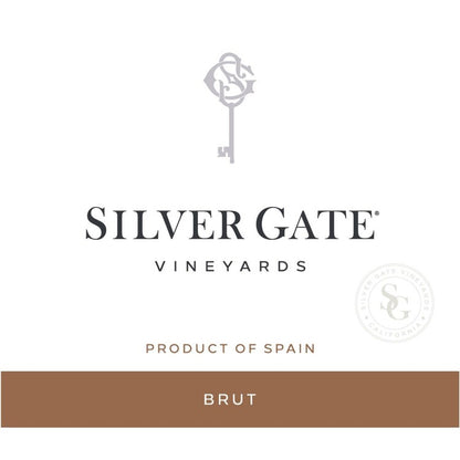 Silver Gate Vineyards Brut Spain - 750ML - Front Label