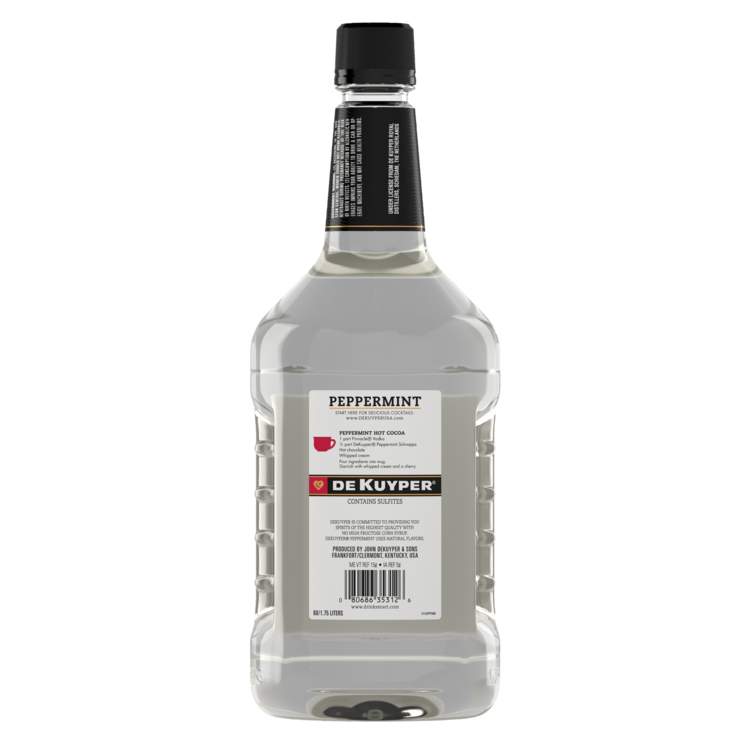 Dekuyper Blustery Peppermint Schnapps Burst 60 - 1.75L - Back
