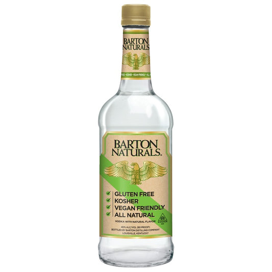 Barton Naturals Vodka 80 - 1.0L - Front