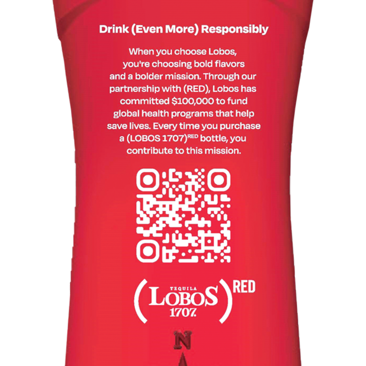 Lobos 1707 Tequila Reposado Red 80 - 750ML - Back Label