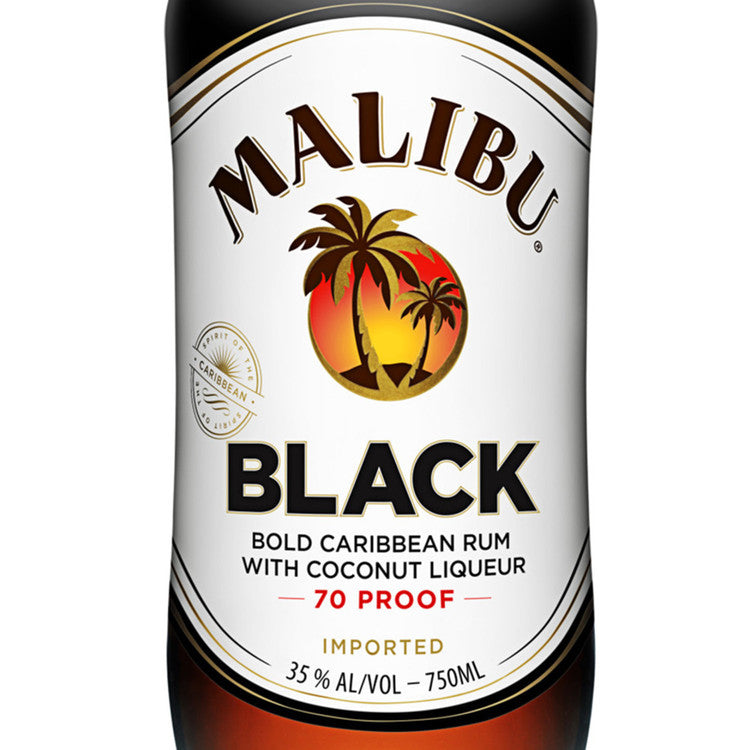 Malibu Coconut Flavored Rum Black 70 - 750ML