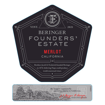 Beringer Founders' Estate Merlot California - 1.5L