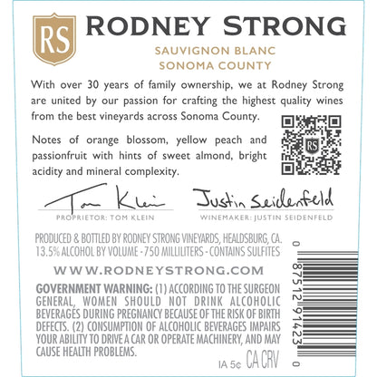 Rodney Strong Sauvignon Blanc Alexander Valley 2024 - 750ML