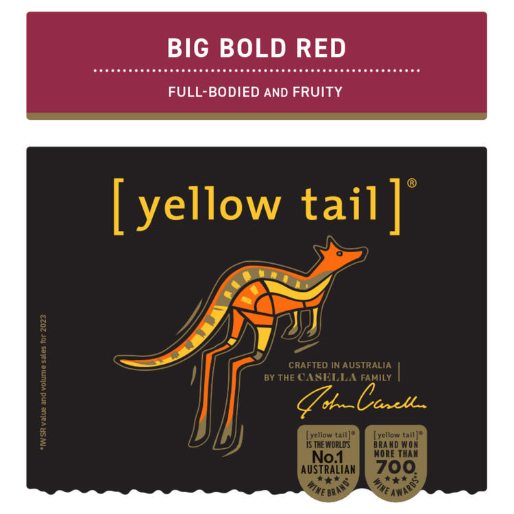 Yellow Tail Big Bold Red South Eastern Australia - 750ML - Front Label